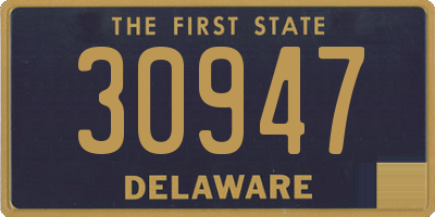 DE license plate 30947