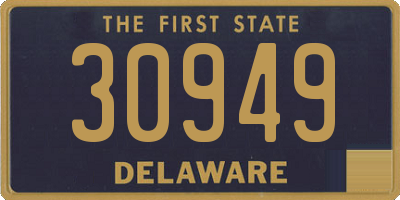 DE license plate 30949