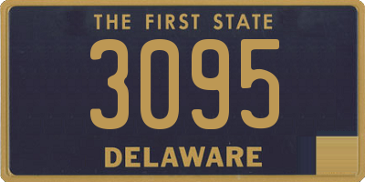 DE license plate 3095