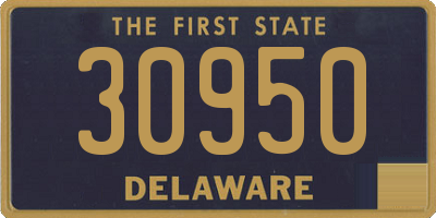 DE license plate 30950