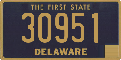 DE license plate 30951