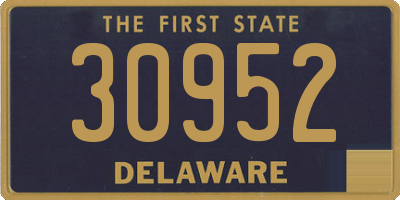 DE license plate 30952