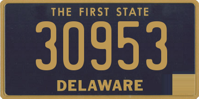 DE license plate 30953