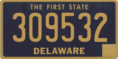 DE license plate 309532