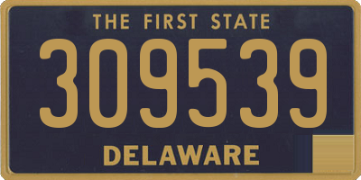 DE license plate 309539