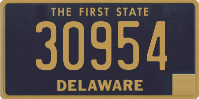 DE license plate 30954