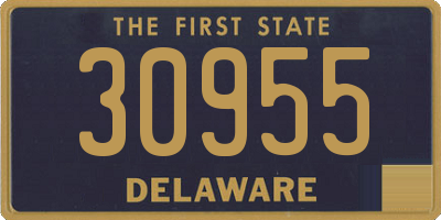 DE license plate 30955