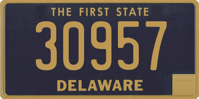 DE license plate 30957