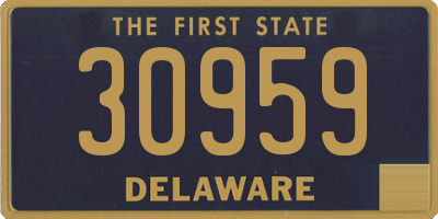 DE license plate 30959