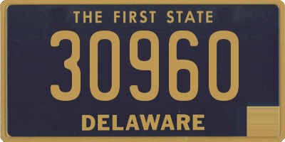 DE license plate 30960