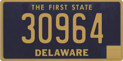 DE license plate 30964