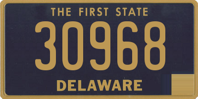 DE license plate 30968