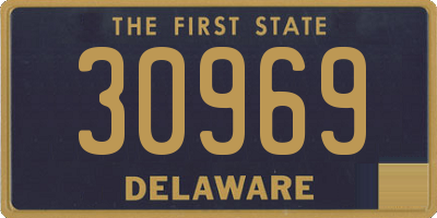 DE license plate 30969