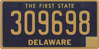 DE license plate 309698