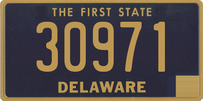 DE license plate 30971