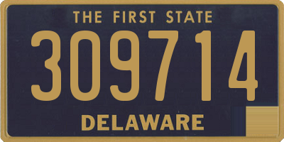 DE license plate 309714