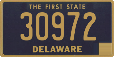 DE license plate 30972