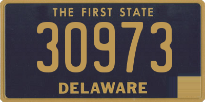 DE license plate 30973