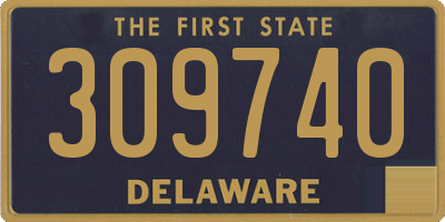 DE license plate 309740
