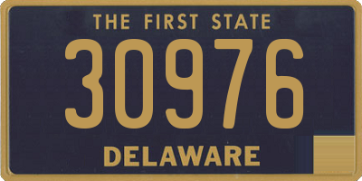 DE license plate 30976