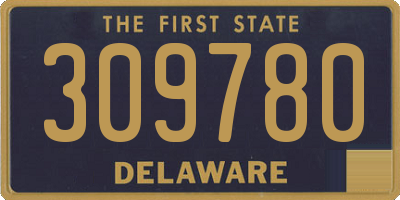 DE license plate 309780