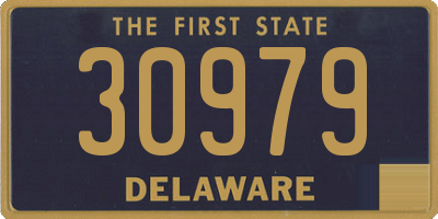 DE license plate 30979
