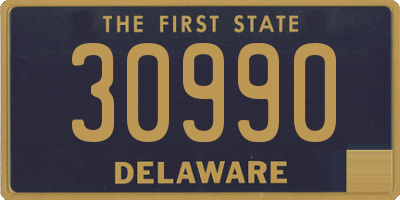 DE license plate 30990