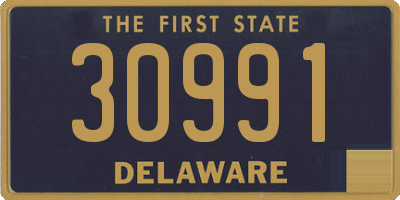 DE license plate 30991