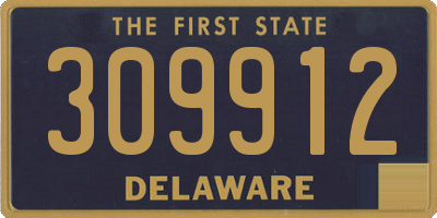 DE license plate 309912