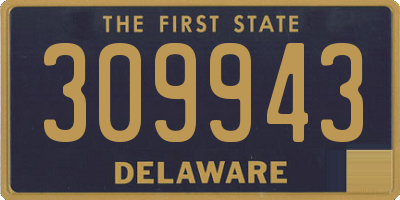 DE license plate 309943