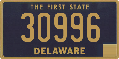 DE license plate 30996