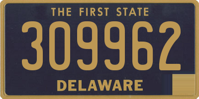 DE license plate 309962