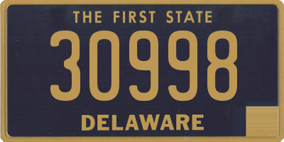 DE license plate 30998