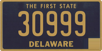 DE license plate 30999