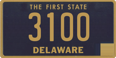 DE license plate 3100