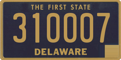 DE license plate 310007