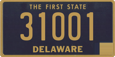 DE license plate 31001