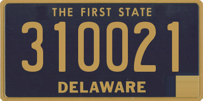DE license plate 310021