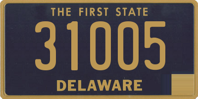 DE license plate 31005