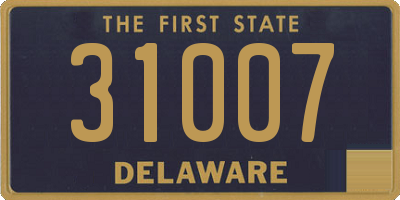 DE license plate 31007