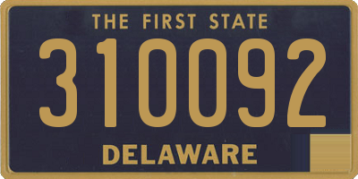 DE license plate 310092