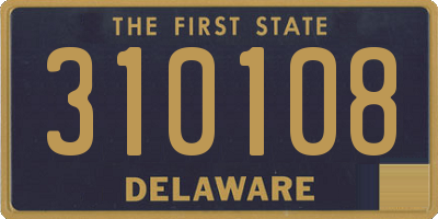 DE license plate 310108