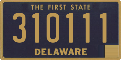 DE license plate 310111