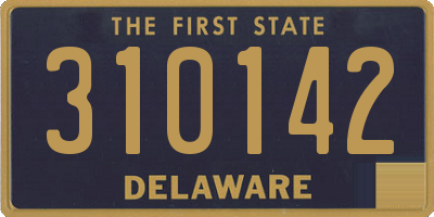 DE license plate 310142