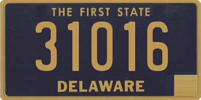 DE license plate 31016