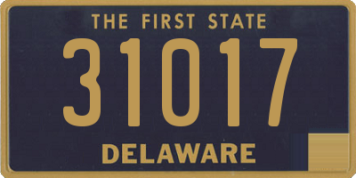 DE license plate 31017