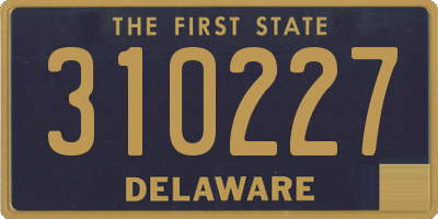 DE license plate 310227