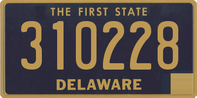 DE license plate 310228