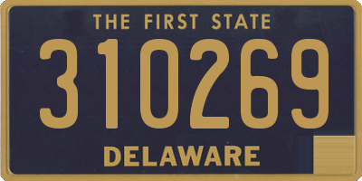 DE license plate 310269