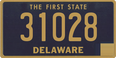 DE license plate 31028